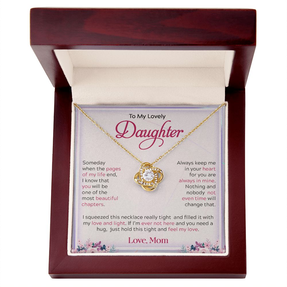 My Lovely Daughter| My Love & Light - Love Knot Necklace