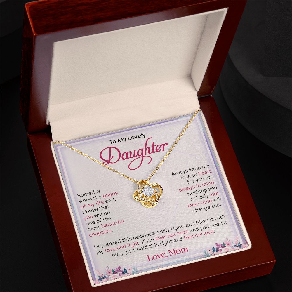 My Lovely Daughter| My Love & Light - Love Knot Necklace