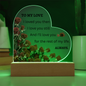 TO MY LOVE | ALWAYS | Heart Acrylic Plaque