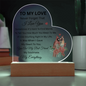 TO MY LOVE | Acrylic Heart Plaque