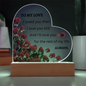 TO MY LOVE | ALWAYS | Heart Acrylic Plaque
