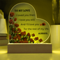 TO MY LOVE | ALWAYS | Heart Acrylic Plaque